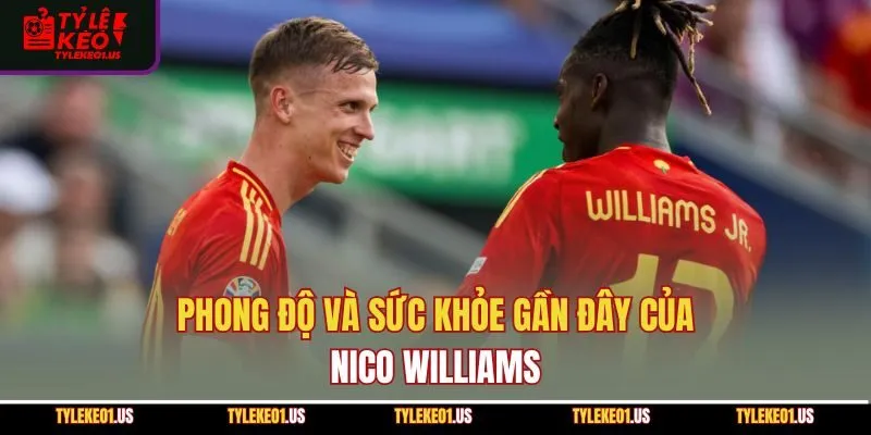 Phong độ và sức khỏe gần đây của Nico Williams